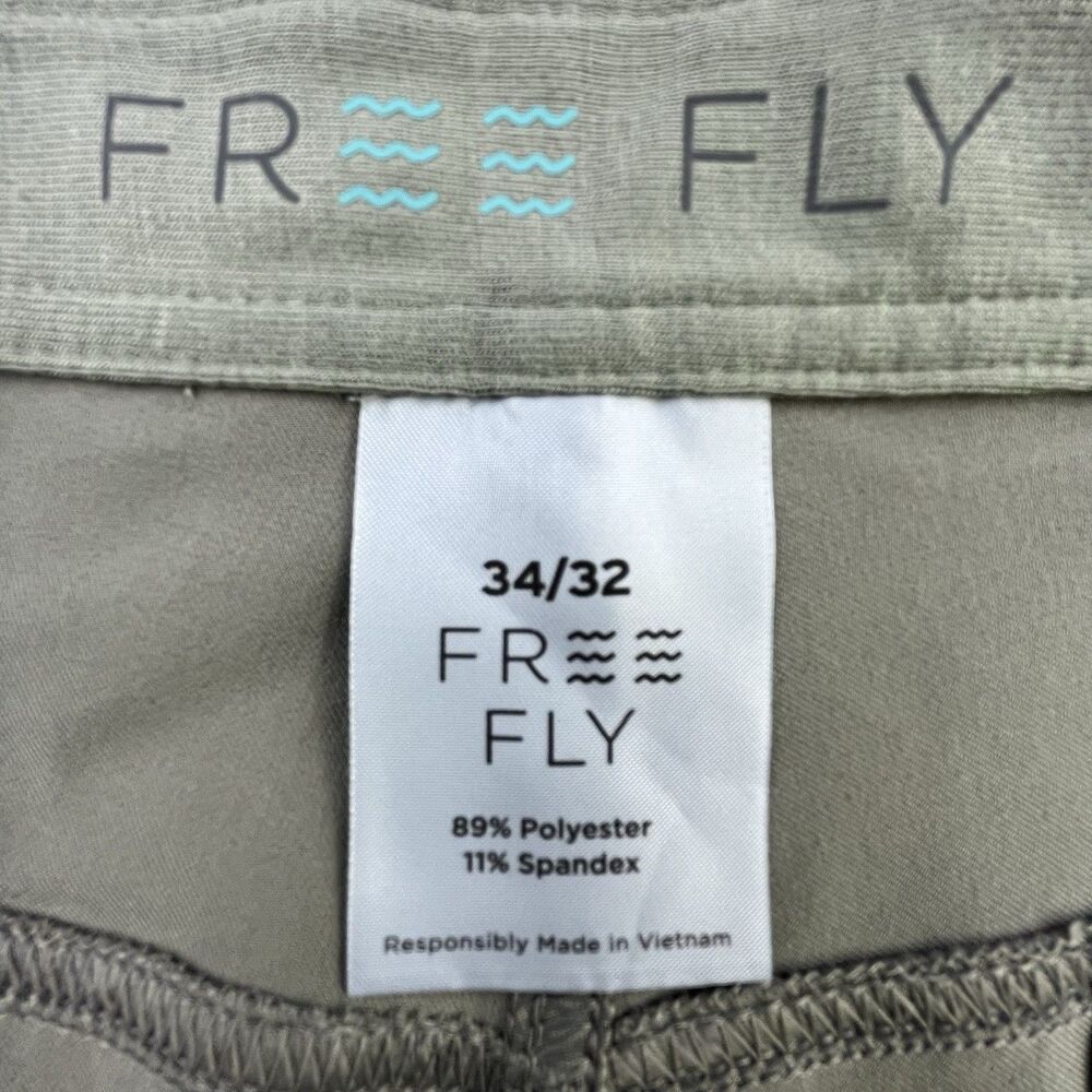 Free Fly Nomad Performance Pants Mens Size 34x32 Gray Lightweight Stretch - Picture 6 of 11